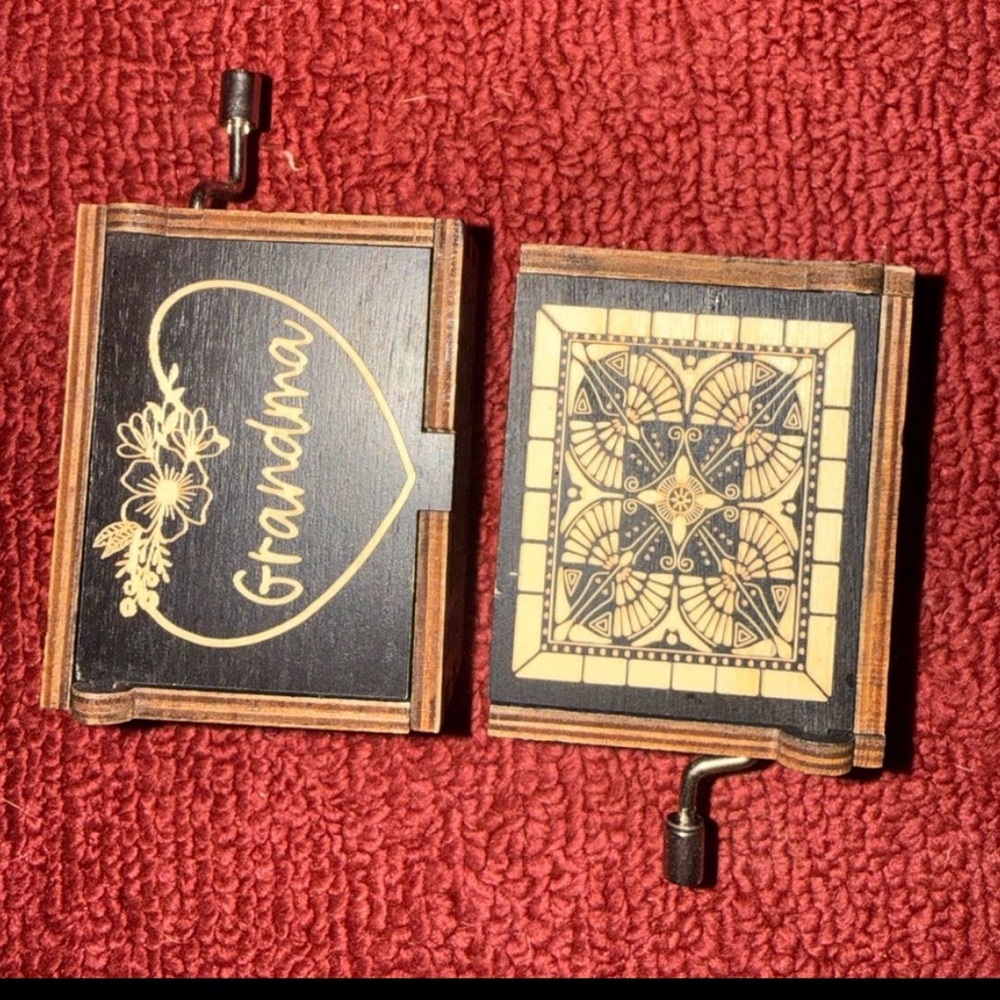 Handcrafted Heartfelt Music Box grandma with Sentimental Message